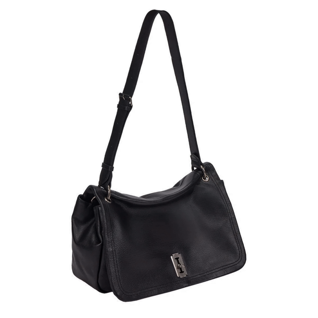 vunqueのメンズバック:Perfec Talk About It Flap Shoulder L Black