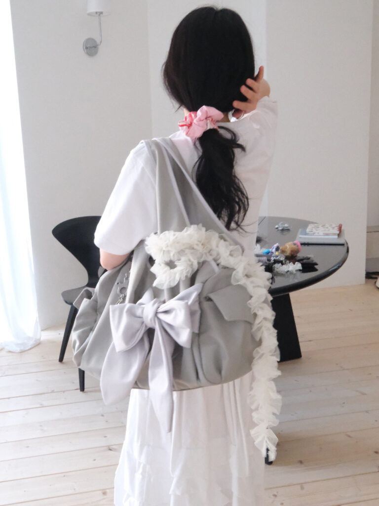 リボンバッグ-bow shoulder bag